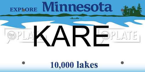 KARE Minnesota License Plate