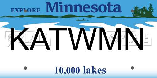 KATWMN Minnesota License Plate