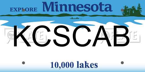 KCSCAB Minnesota License Plate
