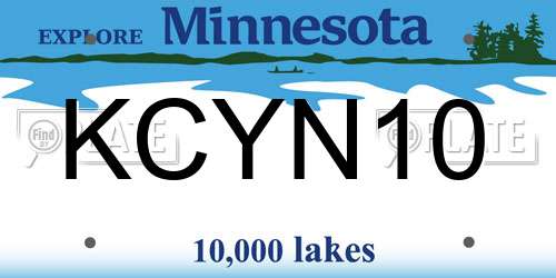 KCYN10 Minnesota License Plate