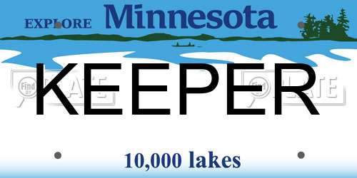 KEEPER Minnesota License Plate