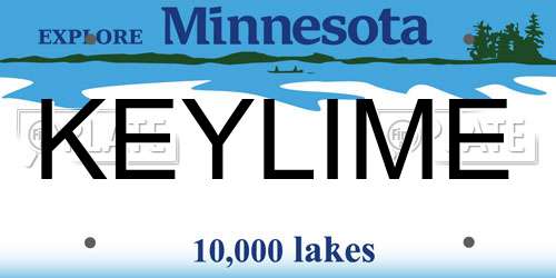 KEYLIME Minnesota License Plate