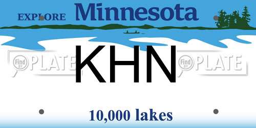 KHN Minnesota License Plate
