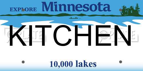 KITCHEN Minnesota License Plate
