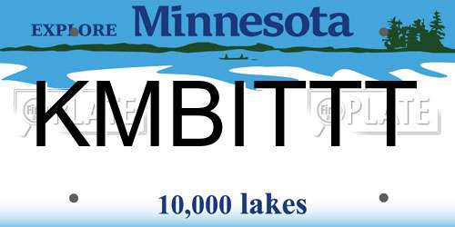 KMBITTT Minnesota License Plate