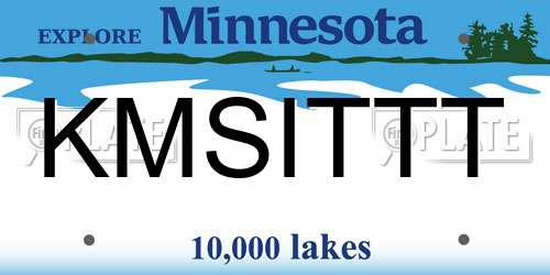 KMSITTT Minnesota License Plate