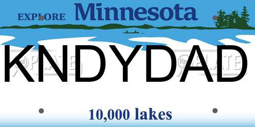 KNDYDAD Minnesota License Plate