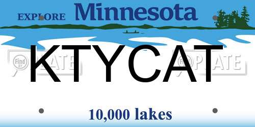 KTYCAT Minnesota License Plate