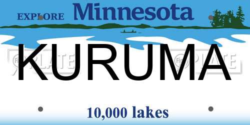 KURUMA Minnesota License Plate