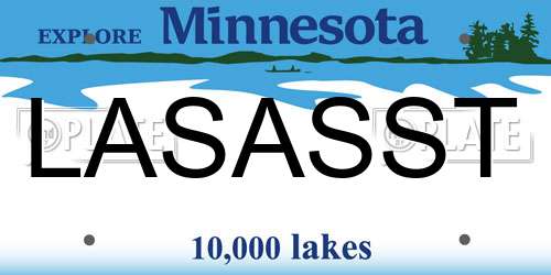 LASASST Minnesota License Plate