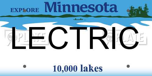 LECTRIC Minnesota License Plate