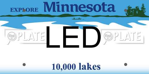LED Minnesota License Plate