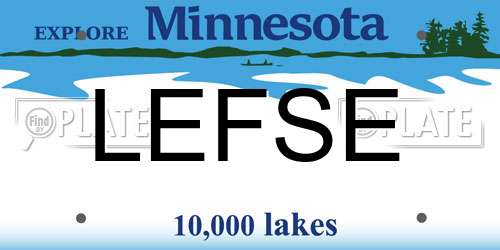 LEFSE Minnesota License Plate