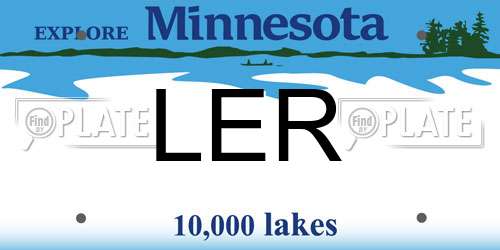 LER Minnesota License Plate