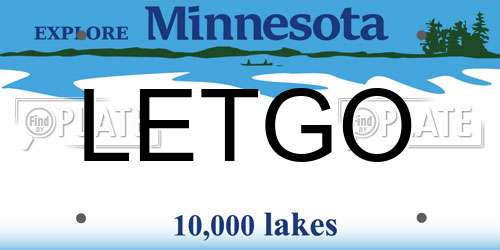 LETGO Minnesota License Plate