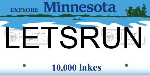 LETSRUN Minnesota License Plate