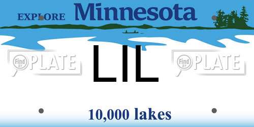 LIL Minnesota License Plate