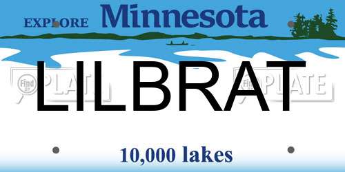 LILBRAT Minnesota License Plate