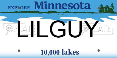 LILGUY Minnesota License Plate