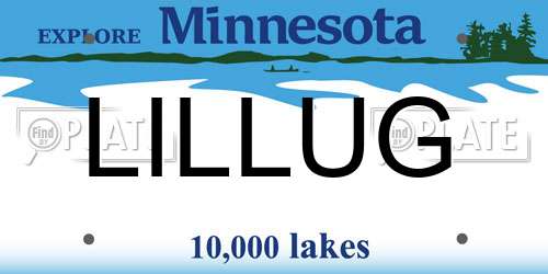 LILLUG Minnesota License Plate