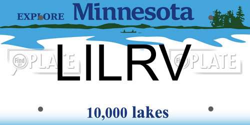 LILRV Minnesota License Plate