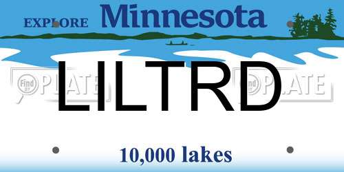 LILTRD Minnesota License Plate