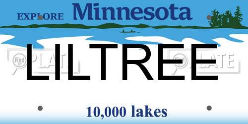 LILTREE Minnesota License Plate