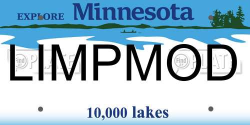 LIMPMOD Minnesota License Plate