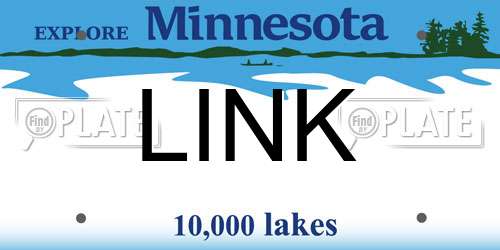 LINK Minnesota License Plate