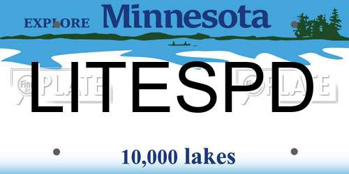 LITESPD Minnesota License Plate
