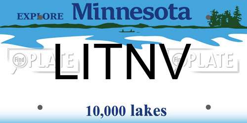 LITNV Minnesota License Plate