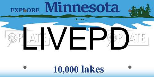 LIVEPD Minnesota License Plate