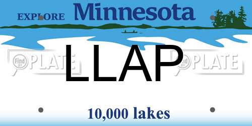 LLAP Minnesota License Plate