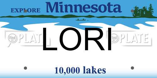 LORI Minnesota License Plate