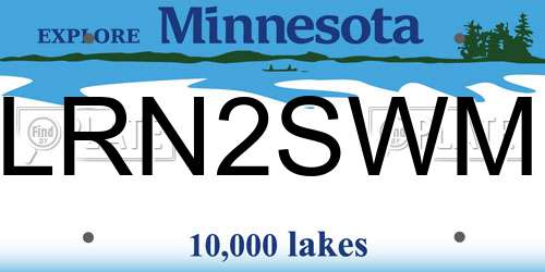 LRN2SWM Minnesota License Plate