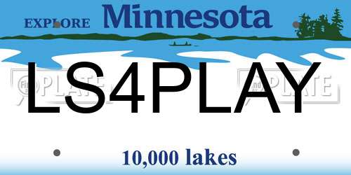 LS4PLAY Minnesota License Plate
