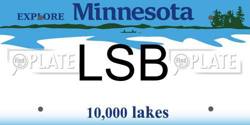 LSB Minnesota License Plate
