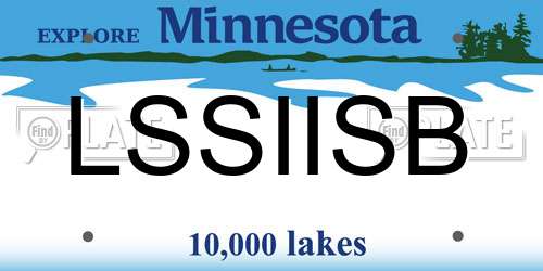 LSSIISB Minnesota License Plate