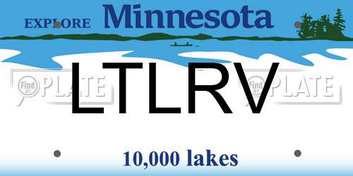 LTLRV Minnesota License Plate