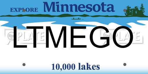 LTMEGO Minnesota License Plate