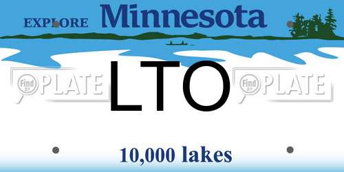 LTO Minnesota License Plate