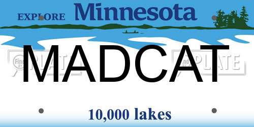 MADCAT Minnesota License Plate