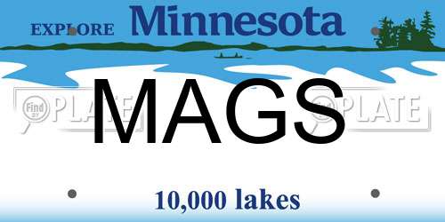 MAGS Minnesota License Plate