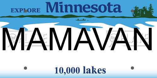 MAMAVAN Minnesota License Plate