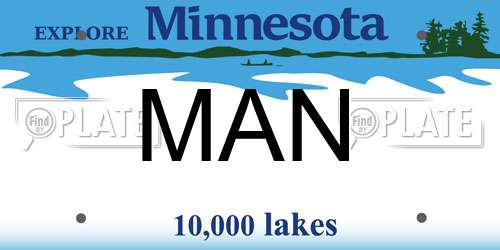 MAN Minnesota License Plate