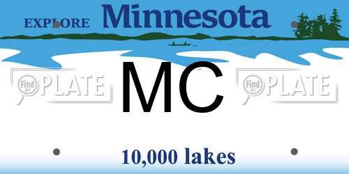 MC Minnesota License Plate