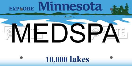 MEDSPA Minnesota License Plate