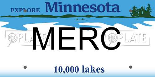 MERC Minnesota License Plate