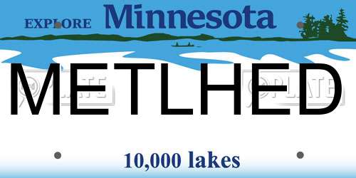 METLHED Minnesota License Plate