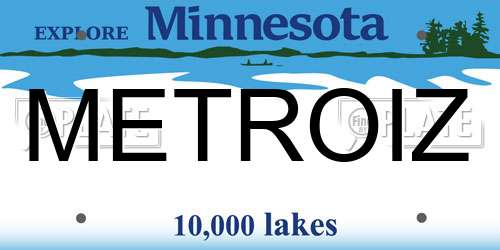 METROIZ Minnesota License Plate